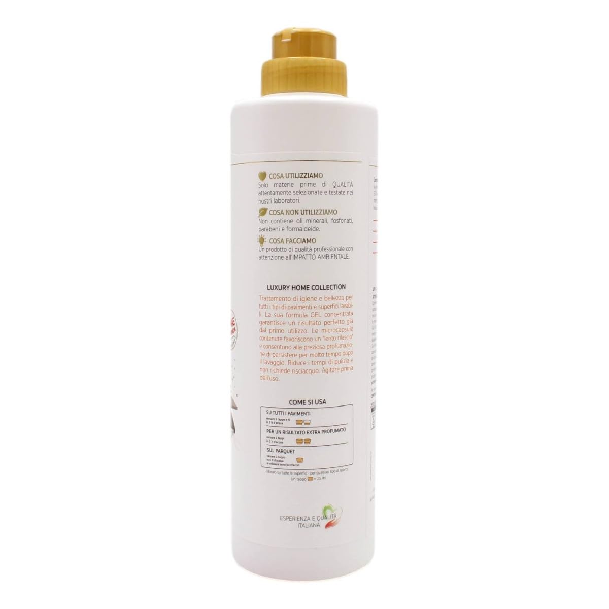 WEXOR Limpiador de suelos, limpiador de suelos, Elisir Pavimenti Fiori Brasil/Gel limpiador con microcápsulas 750 ml + llavero Beni Culinari gratuito