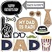 My Dad is Rad - Father's Day Photo Booth Props Kit - 20 Count