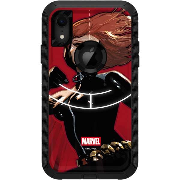 Skinit Decal Phone Skin Compatible with OtterBox Defender iPhone XR - Officially Licensed Marvel Black Widow Widowmaker Design