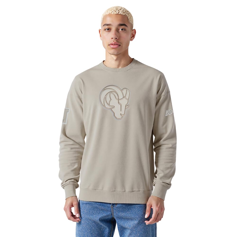 Pro Standard Mens NFL Pittsburgh Steelers Neutral Crewneck Sweatshirt Taupe 2Xl