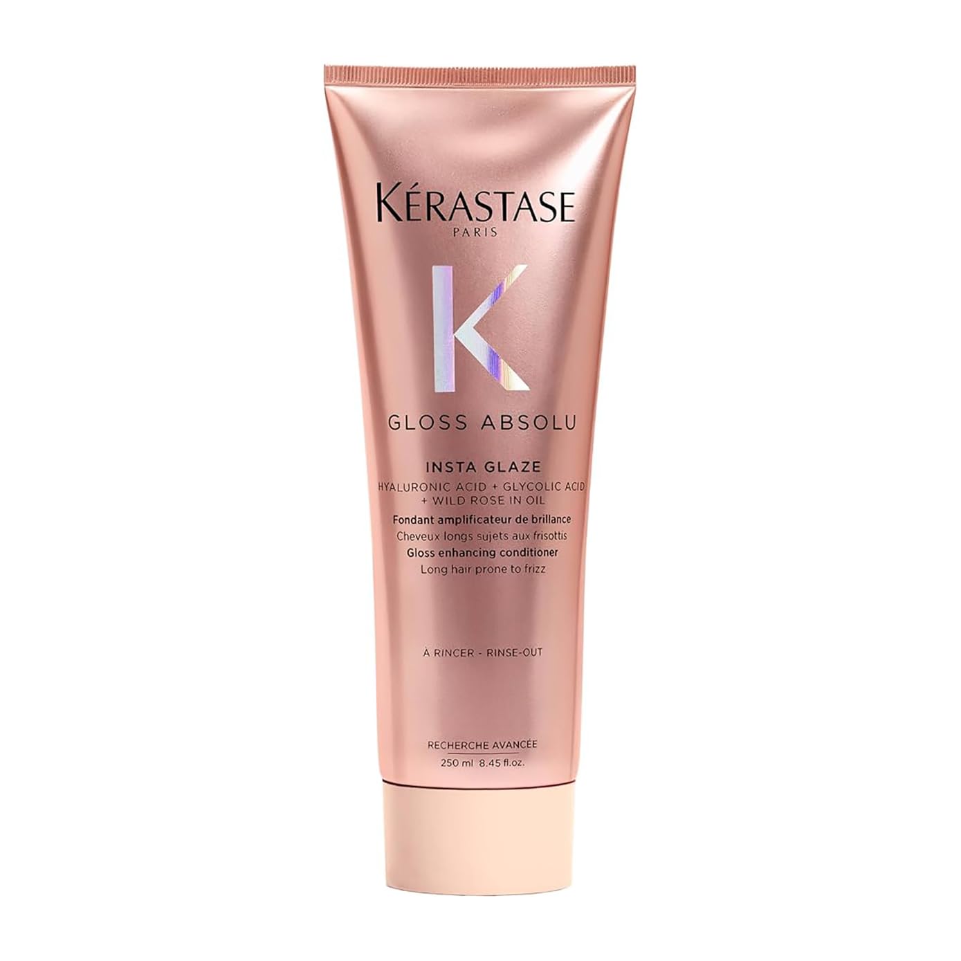 Kérastase Trio Spring Set Gloss Absolu 2026 545 ml - Pack Cabello Largo con Encrespamiento, Champú Bain Hydra-Glaze 250 ml, Insta-Glaze 200 ml y Anti-Frizz Glaze Milk 45 ml