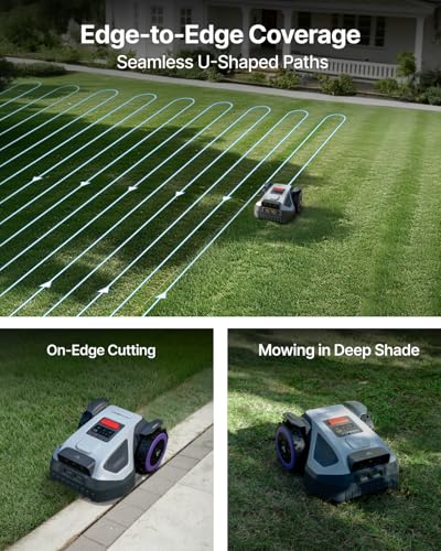 Image of ANTHBOT M5 Robot Lawn Mower 1 /8 Acre, Dual Vision+Full-Band NRTK Robotic Lawnmower, No Perimeter Wire, App Control Obstacle Avoidance, 45% Slope, Cutting Height, Multi-Zone Mapping