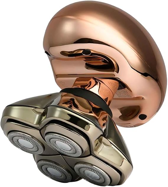 Skull Shaver Butterfly Kiss Pro, Butterfly Platinum Rinse Stand (Rose Gold) and Beige Butterfly Kiss Electric Razor Travel Case Bundle,Perfect Gifts for Your Loved Ones