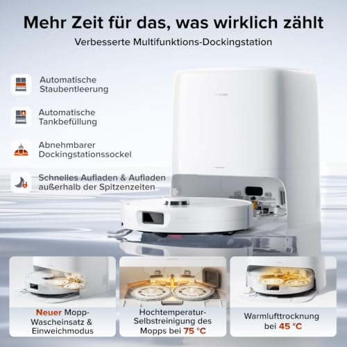 roborock Qrevo 2 Pro Saugroboter mit Wischfunktion, 25.000 Pa Saugkraft – Ansicht 5