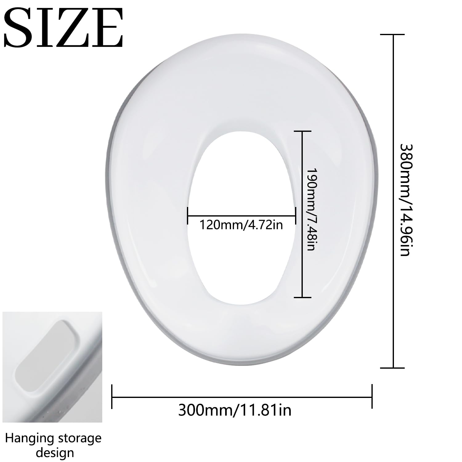 Riduttore WC per Bambini Vasino per Bambini WC Portatile Adattatore WC Bambini Utile Per l'addestramento alla Toilette, per Ragazze e Ragazzi