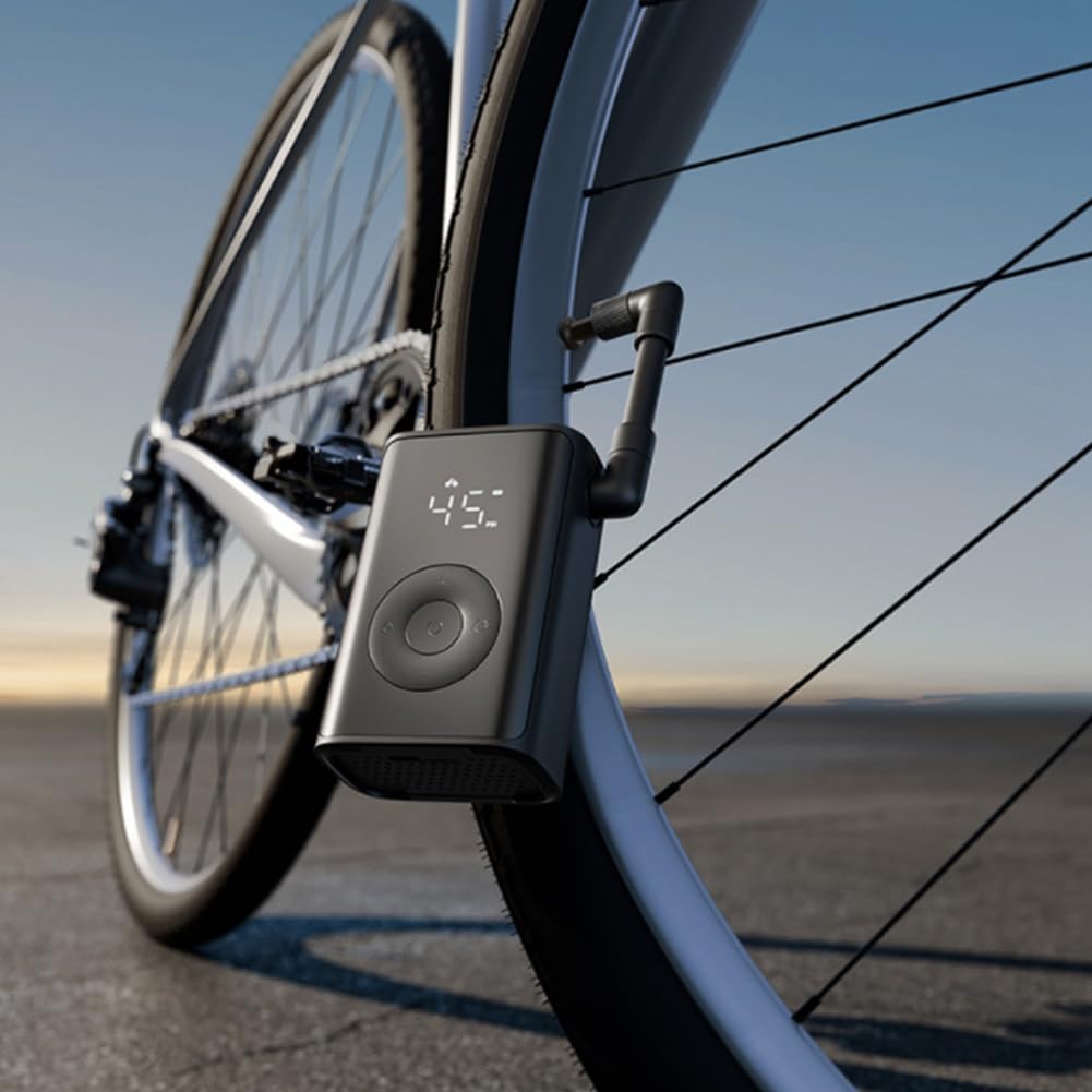 Rilevamento della Pressione Digitale 150PSI Pompa d'Aria Elettrica 2000mAh Gonfiatore per Pneumatici Portatile per Auto, Bici, Moto, Pallone