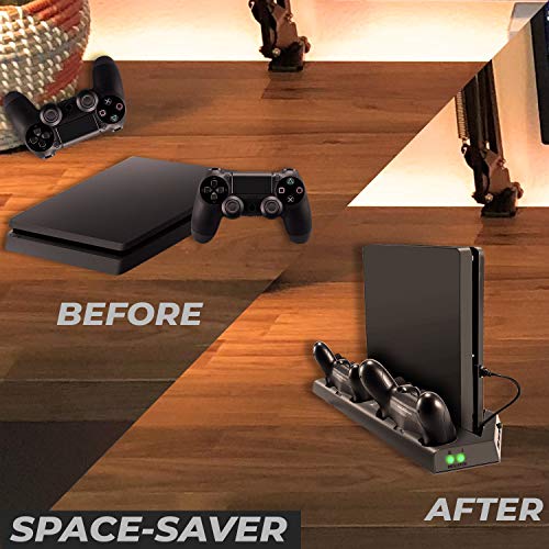 image for Ortz PS4 Stand Cooling Fan Station for Playstation 4, PS4 Accessories,