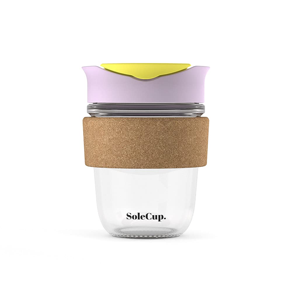 SoleCup. - Tasse De Voyage Réutilisable En Verre Renforcé – Tasse à Café Isotherme Anti-déversement – Tasse De