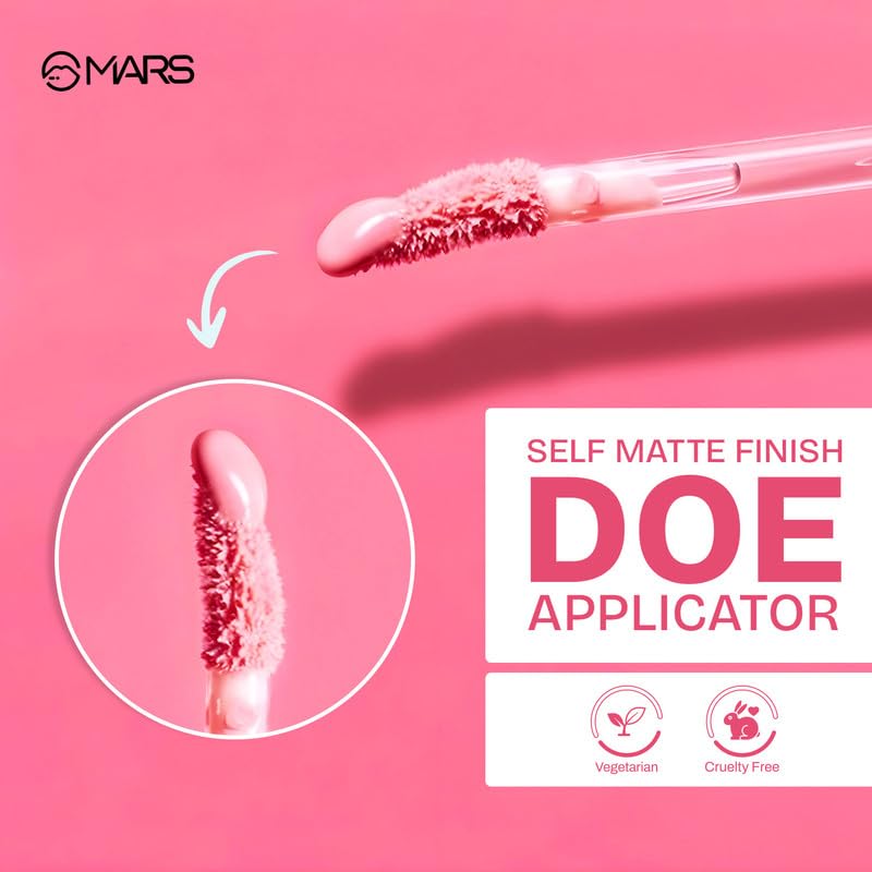 Image of MARS Love Track Velvet Lip Tint (2.8ml) (EIGHT KISSES) | Velvet Matte Finish | Non-Sticky & Lightweight | Highly Pigmented | Comfortable Wear