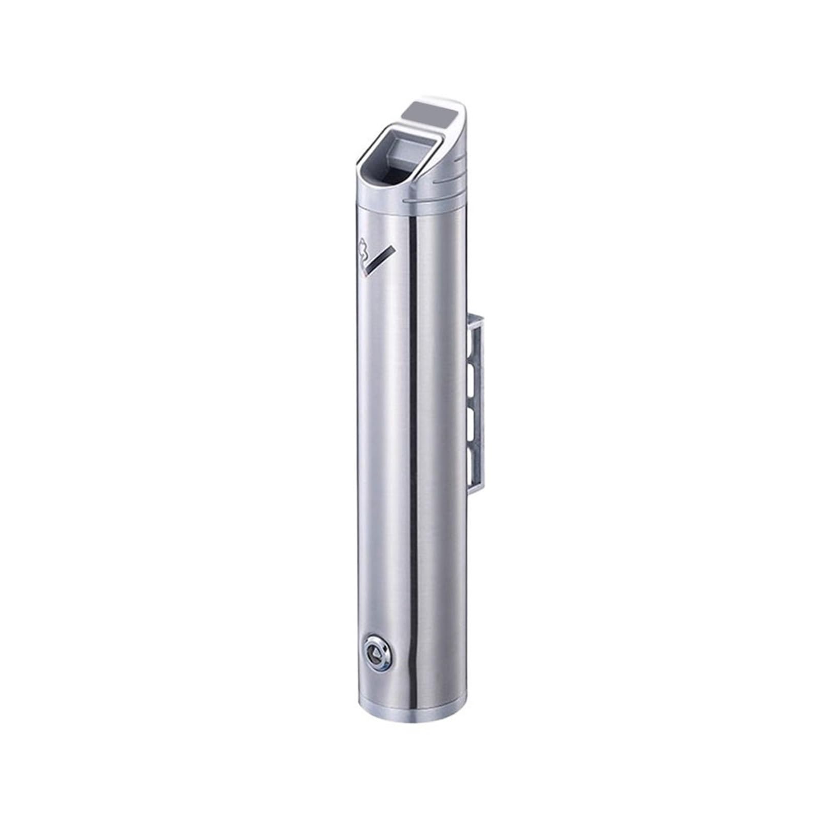 Stand ashtray Outdoor Wall Mounted Cigarette Bin Stainless Steel Lockable Ash Pillar for Street Square Pillar
