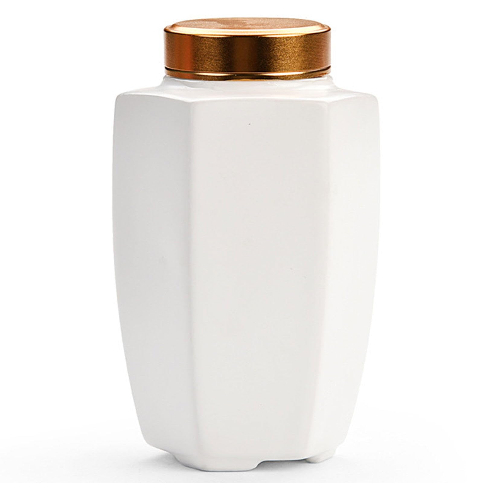 Ceramic urns, Dog Urn for Ashes, Memorial, Funeral, Cremation Urns for Dogs, Ceramic(White)