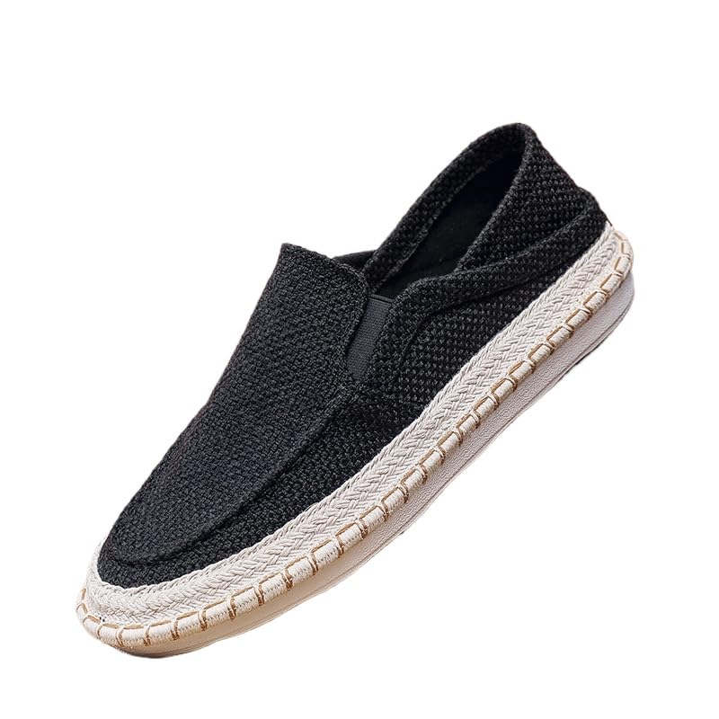 Men's Slip on Shoes, Casual Breathable Boat Sneakers with Arch Support Lightweight Mesh Beach Loafers for Driving Walking