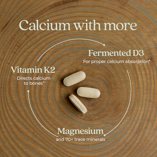 Image of New Chapter Bone Strength Take Care - Bone & Heart Health Supplement - Clinically Studied Plant Calcium from Red Marine Algae - Vegan, Organic, Gluten Free & Kosher - 180 Slim Tablets