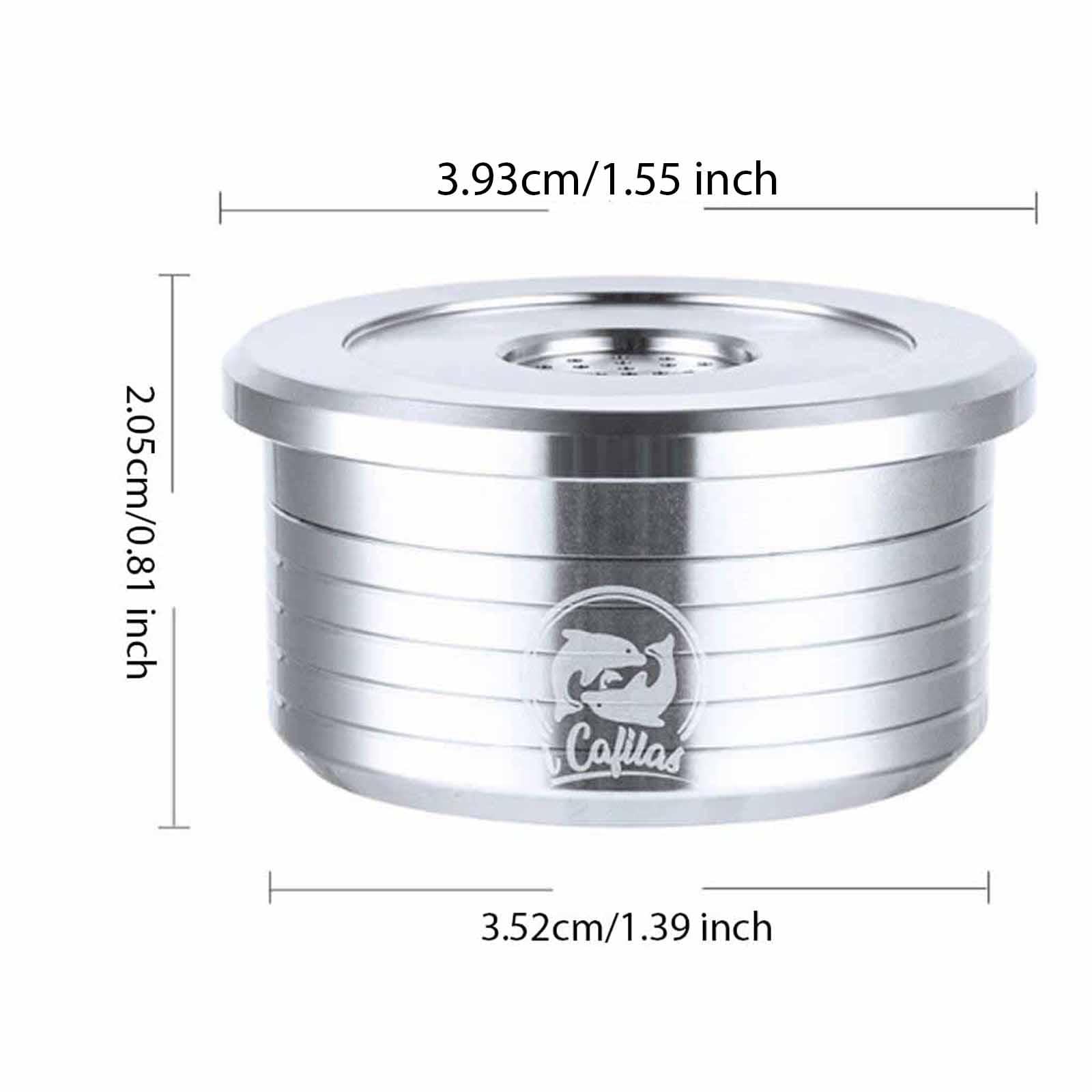 Filtros de Café Recargables Cápsula Reutilizable Kit Accesorios Acero Inoxidable Cápsula Cepillo Cuchara Adecuado para Preparar Bebidas Calientes