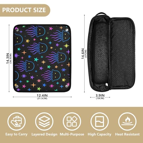 Bolsa para herramientas de cabello resistente al calor miniatura 4
