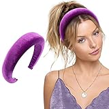 OAOLEER Padded Headbands Fashion Women Thick Velvet 90s Hair Accessories Head Band Fashion Headwear