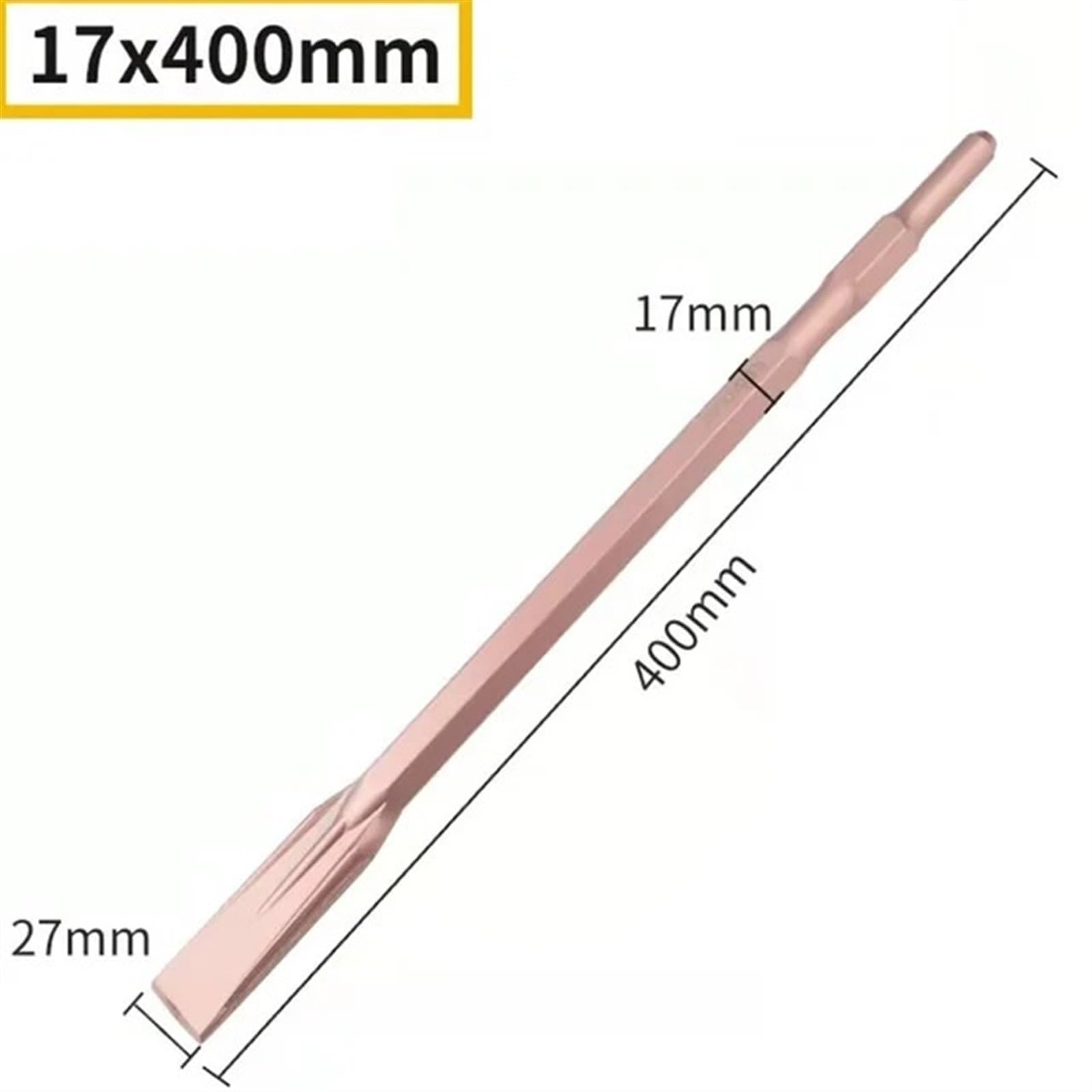 Cincel plano punta broca hexagonal martillo eléctrico cincel 280/400 mm para carpintería hormigón pared roca