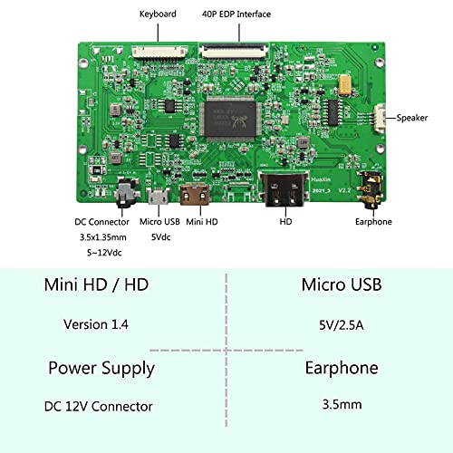 Image of VSDISPLAY 9.7 inch 2048x1536 IPS LCD Screen with Mini H /D Controller Board | IPS Panel, Supports Mini H /D Video Input,fit for DIY Cabinet Monitor
