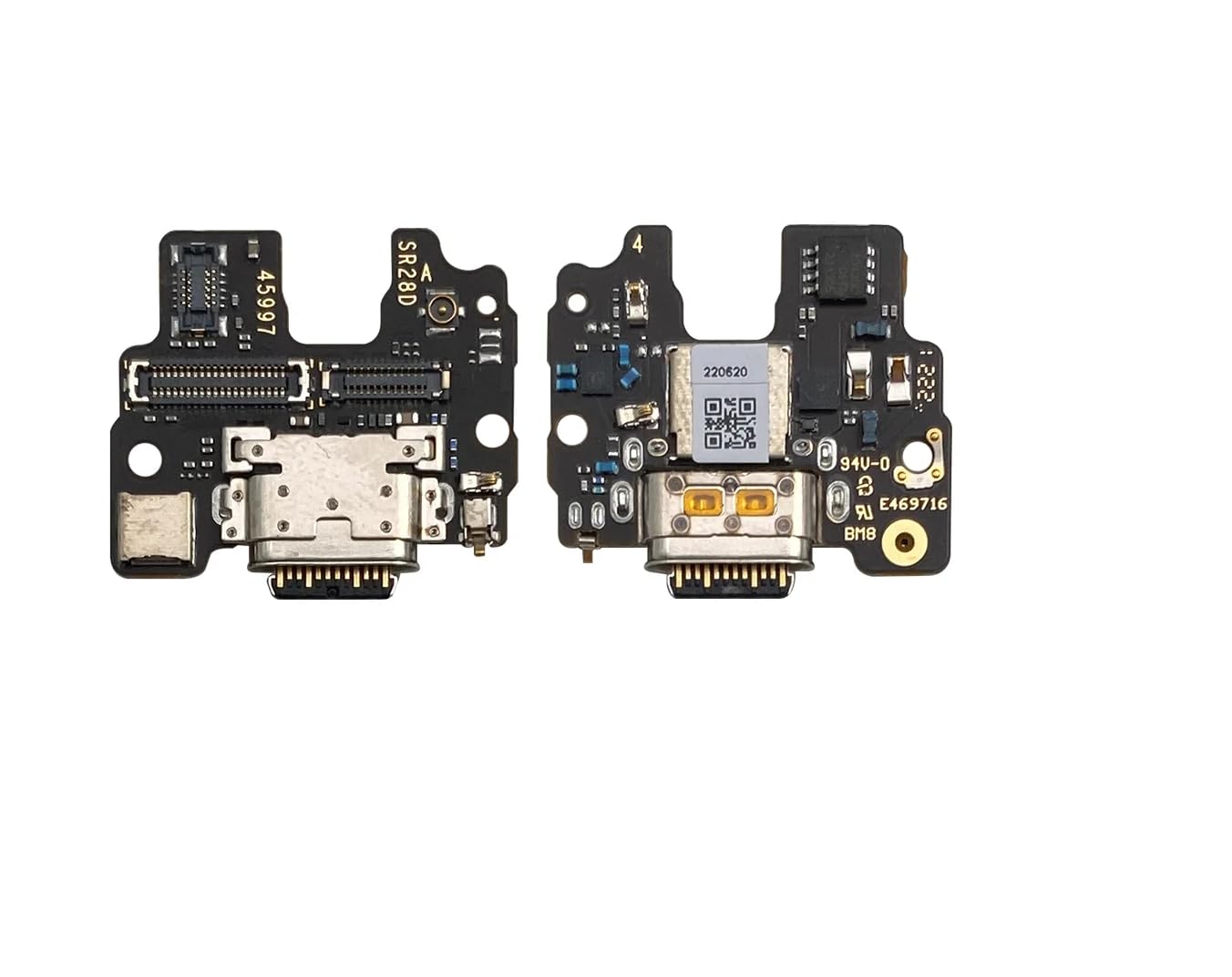 usb charging port charging pcb flex cable compatible for motorola moto edge 30 fusion
