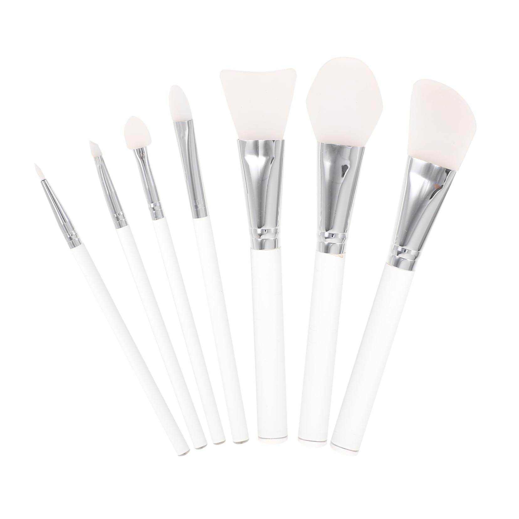 Didiseaon Kit De 3 Juegos De Suministros De Maquillaje Con Mango Acrílico Pinceles No Absorbentes Para Base Líquida Cejas Sombras De Ojos Y Labios Herramientas De Maquillaje 7 Piezas X 3