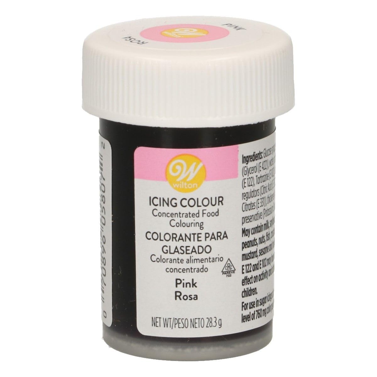 Wilton Colorante Alimenticio para Glaseado en Pasta, 28.3g, Color Rosa, 04-​0-​0033
