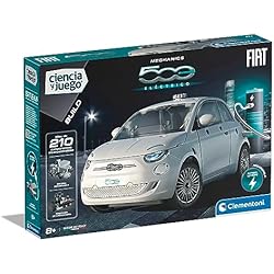 Bateria Para Fiat 500 Clementoni 55505 Fiat 500 Eléctrico con Motor Juego de Construcciones, para Montar Coche Eléctrico, con App e Instrucciones; a Partir de 8 Años, Juguete en Español