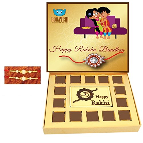 BOGATCHI rakhi with chocolates, rakhi gift hamper, rakhi with sweets