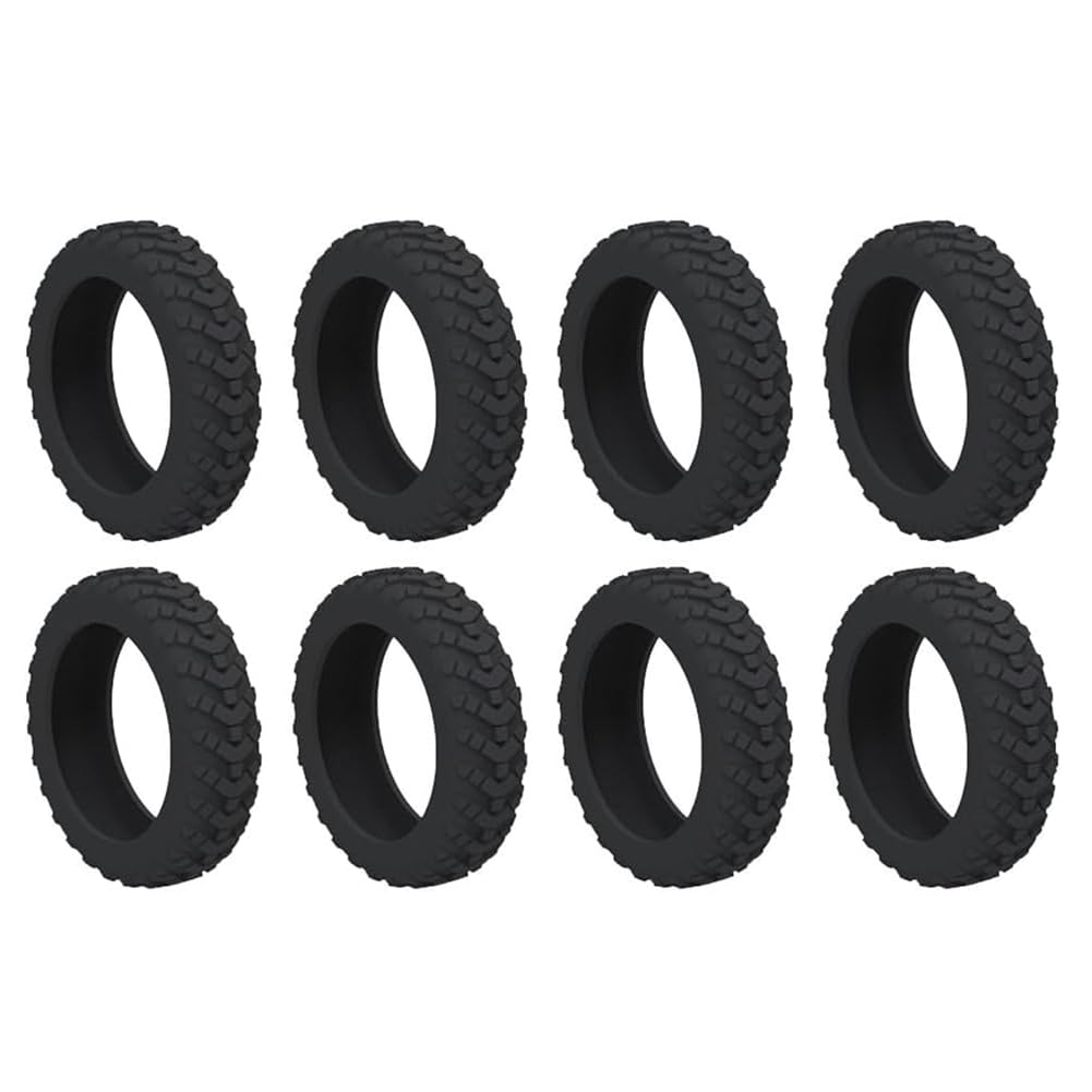 Ximie Black Trolley Box Caster Cover Swivel Wheel Silent Noise Reduction Suitcase Caster Protective Cover 1Set