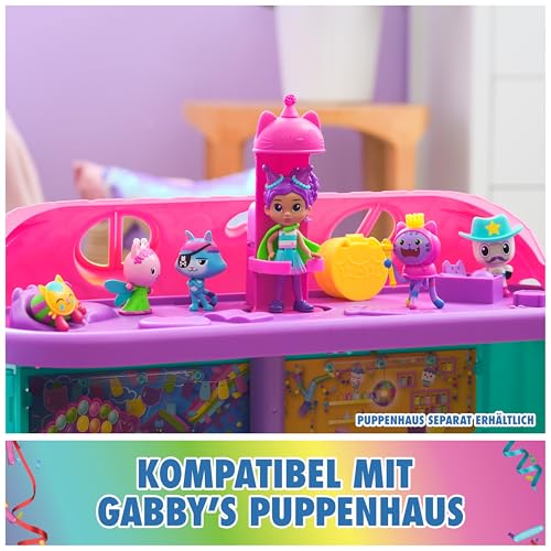 DREAMWORKS GABBY'S DOLLHOUSE - Party-Figuren Geschenkset, Party Gabby mit 6 Katzen-Figuren im festlichen Outfit, ab 3 Jahren – Ansicht 3