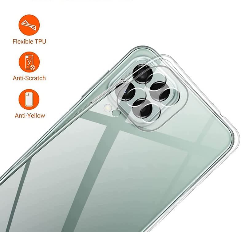 Image of Dashmesh Shopping Mobile Back Case Cover for Samsung Galaxy M33 5G (Soft Silicone Transparent)