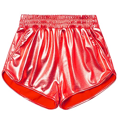 Image of Perfashion Girls Metallic Shorts Sparkly Shiny Hot Pants Gold /Silver /Pink Outfit