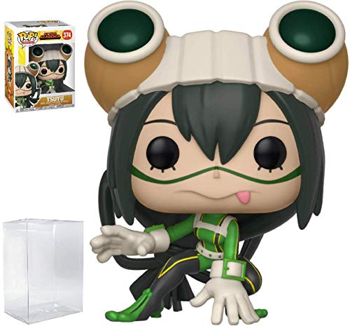 Funko Pop! Anime: My Hero Academia - Tsuyu Vinyl Figure (Bundled with Pop Box Protector Case)