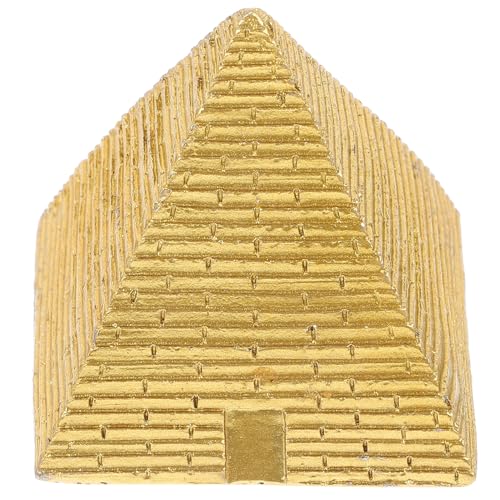 POPETPOP ヴィンテージ調ミニピラミッド模型 卓上装飾用彫刻 インテリア雑貨 多用途デスクトップ置物 家や盆栽 砂テーブルのデコレーション