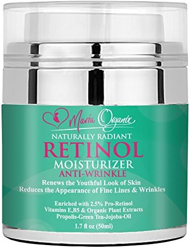 Anti Aging Retinol Cream, Natural Anti Wrinkle Night and Day Moisturizer for Face, Neck and Eyes, with Hyaluronic Acid, Reduces Wrinkles Fine Lines and Acne, Organic Skin Care for Men and Women 1.7 OZ