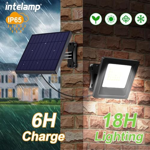 Projecteur LED Solaire d'extérieur 500 LM Étanche IP65 avec Télécommande - 3