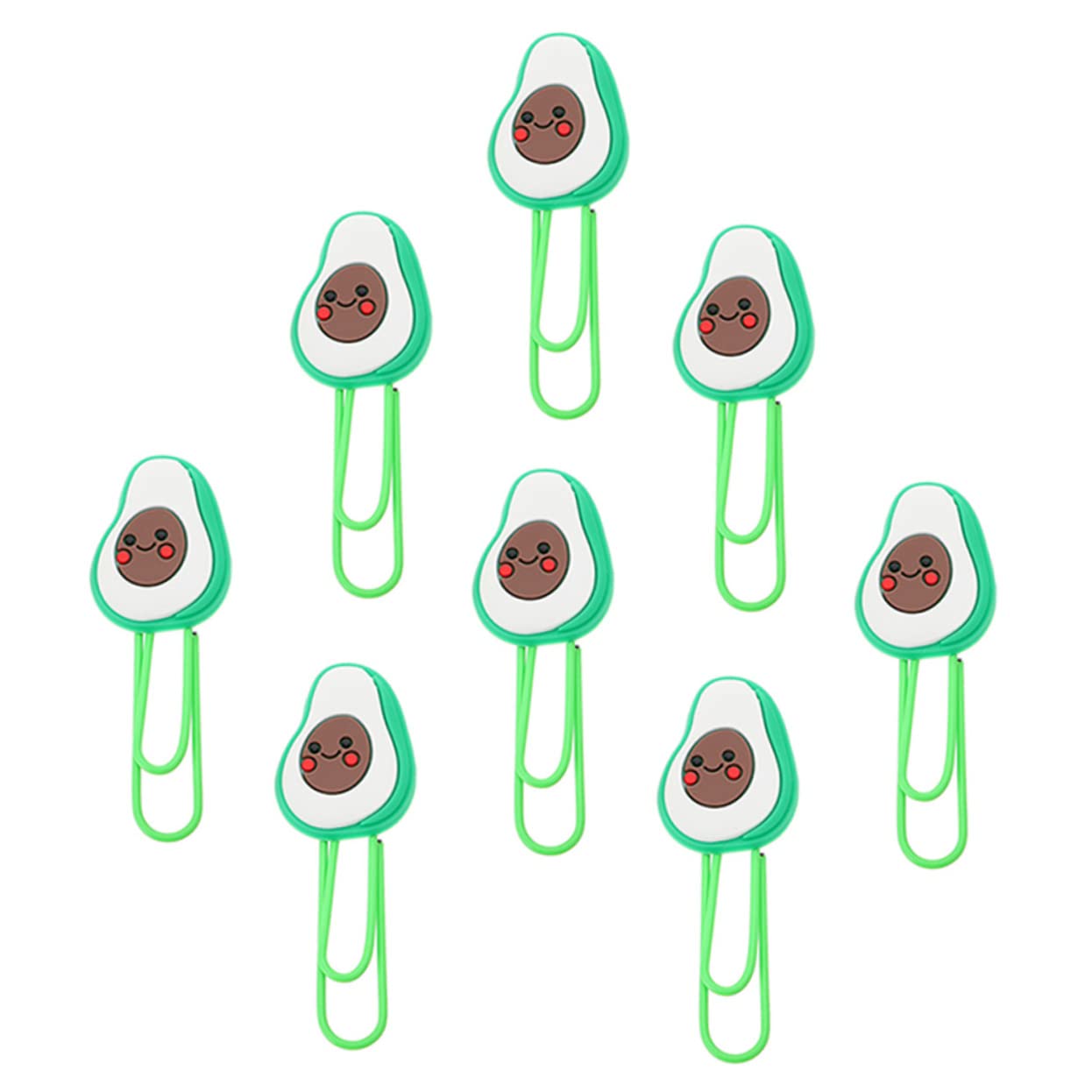 STOBOK 40stücke Avocado-förmige Büroklammern Bunten Designs Kreative Und Niedliche Papierklammern Für Schule Und Büro Zur Dokumentenorganisation