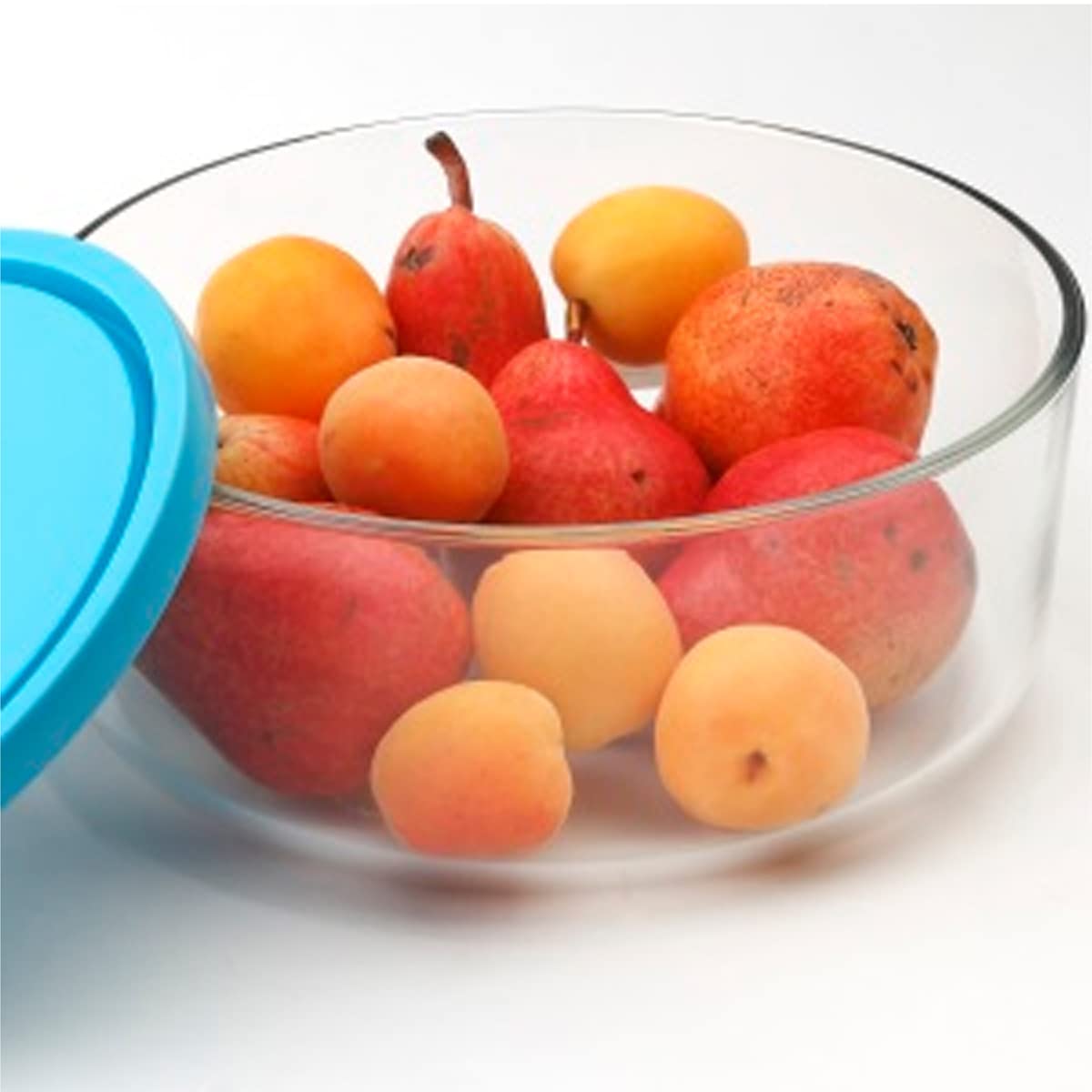 Paquete de 24 Recipientes de Vidrio para Comida con Tapa Hermética, Caja de Almacenamiento Redonda, Apto para lavavajillas, Microondas y congelador - Diámetro 18 x Altura 6.5 cm