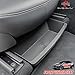 Qlhshop Under Seat Storage Box Compatible with 2025 2026 New Tesla Model Y Juniper Under-Seat Consoles Hidden Compartment Organizer Interior Accessories - TPE, Black (2 Pack)