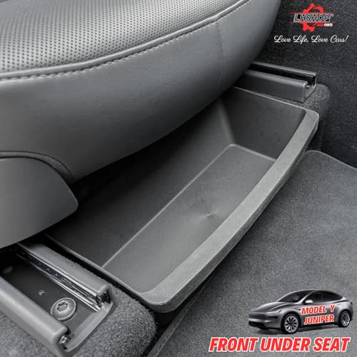 Image of 2Pcs Under Seat Storage Box for 2026-2027 Tesla Model Y Juniper Accessories