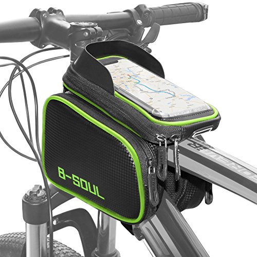 COFIT 3-in-1 Fahrrad Rahmentasche, Wasserdicht Lenkertasche mit abnehmbarem Smartphone-Fach Geeignet für Smartphones bis zu 18cm