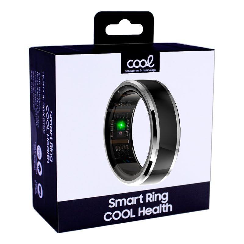 Smart Ring Cool Health + Base Powerbank (Salud, Deporte, Sueño) Talla 22mm