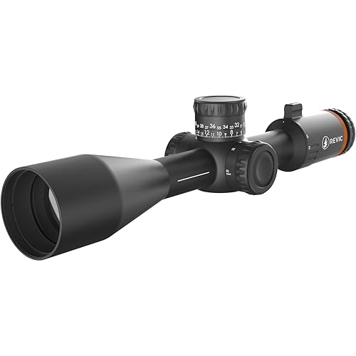 REVIC Optics Acura RS25 i 5-25x50mm Illuminated FFP RH2 MOA Riflescope, Exposed Elevation Turret, Multi-Coated HD Glass (AY-R-E2630)