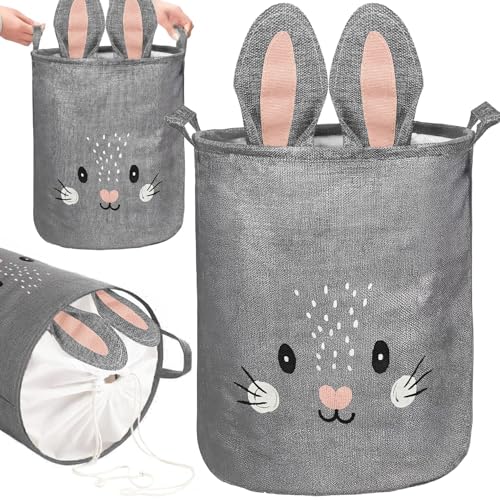 SEVERNO Opbergmand Kinderkamer, Opbergmand voor Kinderen, Opvouwbare Wasmand, Waterbestendig, Functionele Organizer voor Speelgoed, Wasgoed, Ideaal voor Kinderkamer, Badkamer, Peter 43l