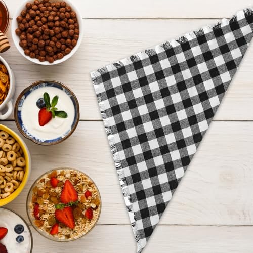 Servilletas lavables de algodón para eventos, di adiós al papel con cuadros rústicos 7