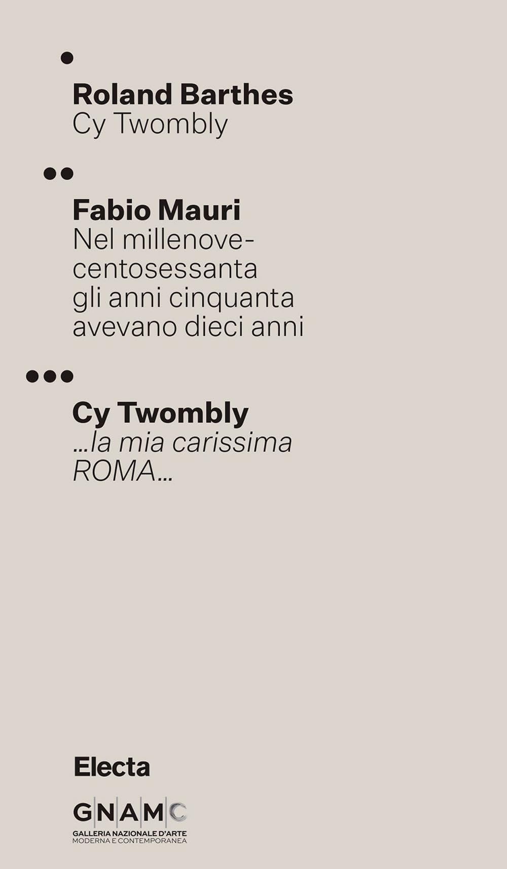 Cy Twombly. Ediz. italiana e inglese
