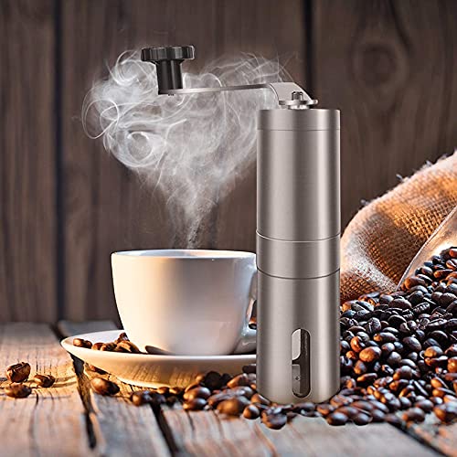XinQt Manuelle Kaffeemühlen - verstellbare Kaffeebohnenmühlen, Brauschleifmaschinen for Büro Home, Reisen, Camping und… – Bild 6
