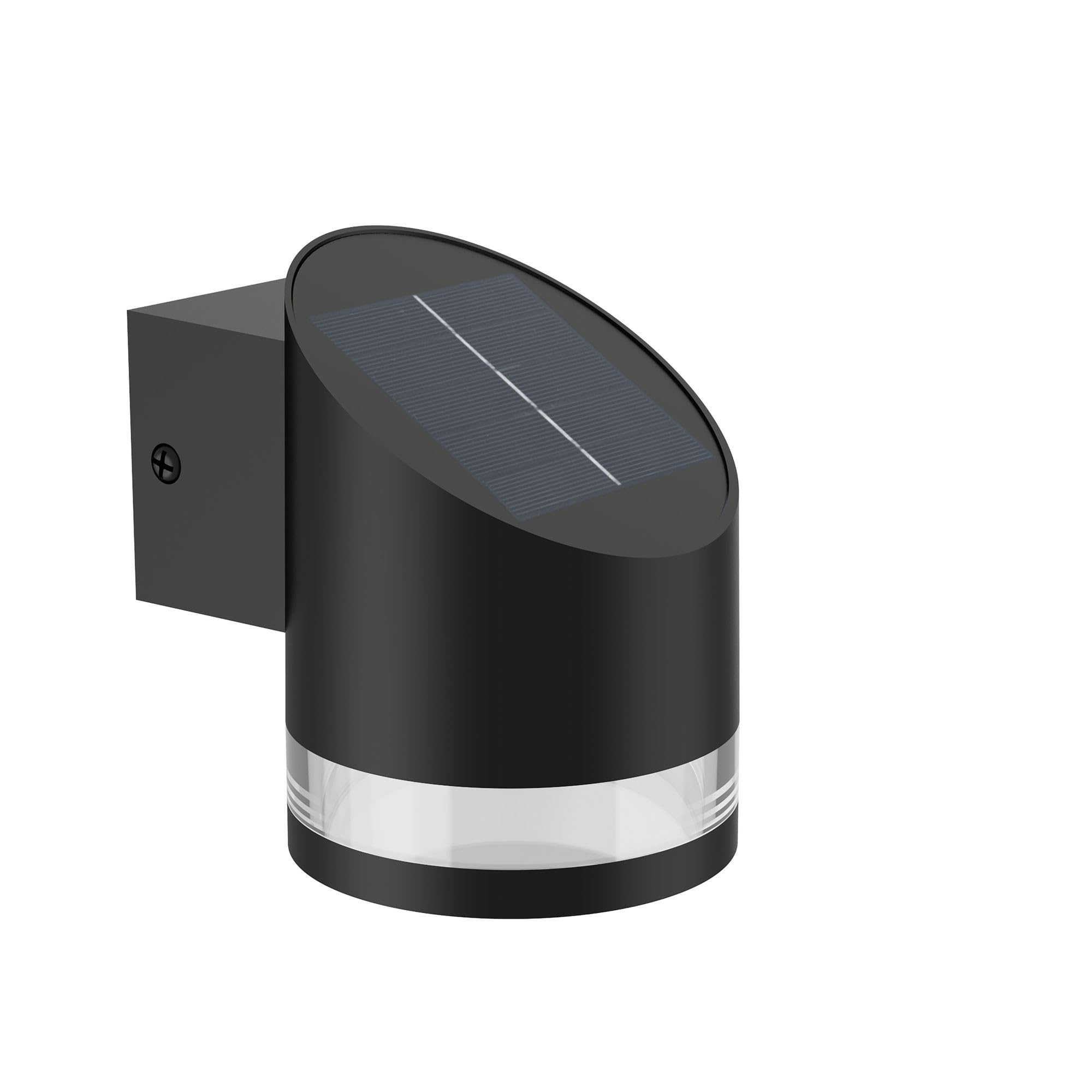 Philips LED Fyve Lampada Solare da Parete per Esterni, Luce Bianca Calda, 1.5W, IP44, Nero