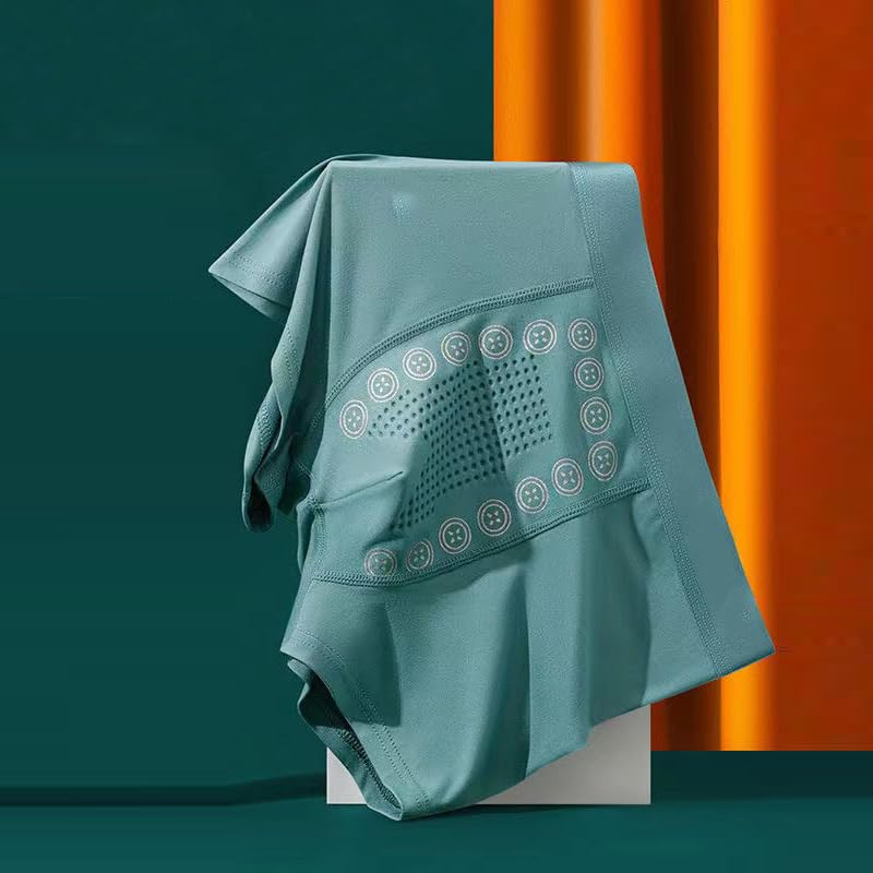 1 Pc Men's Underwear, Lightweight Breathable Comfortable Fitted, Soft Underwear, Green3