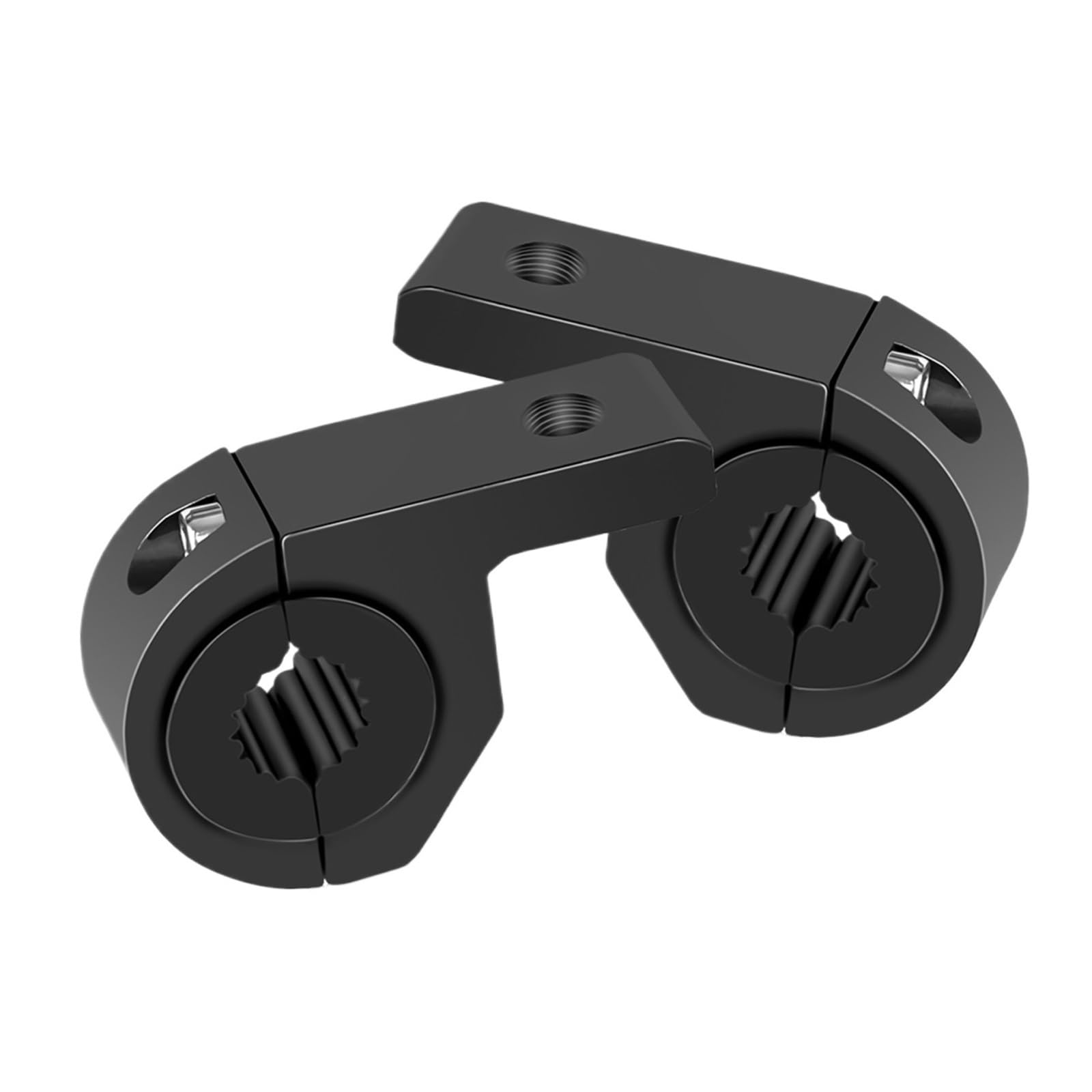 Ouqaerm 2 X Bracket B Motorcycle Headlight Spotlight Clamps Bracket Tube Mount For Fog Light Auxiliary Lamp Holder Moto Headlamp Bracket(2 X Bracket B)