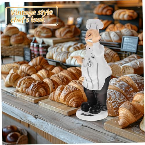 Figurine chef cuisinier décoration cuisine restaurant café statuette - 6